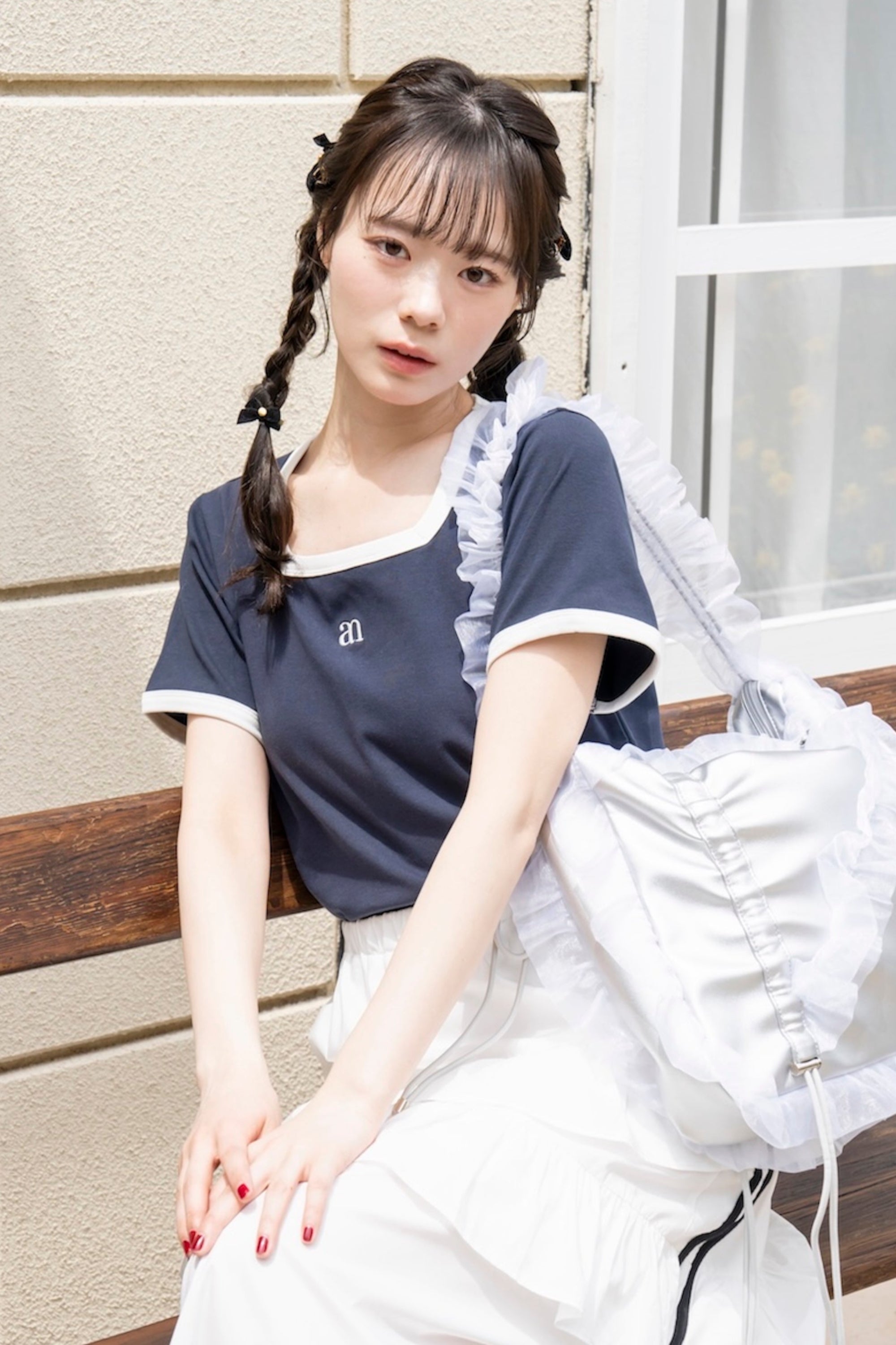 AnnMiru フリルバック　　アンミル　シルバー AnnMiru フリルバック アンミル シルバー フリルバッグ – AnnMiru