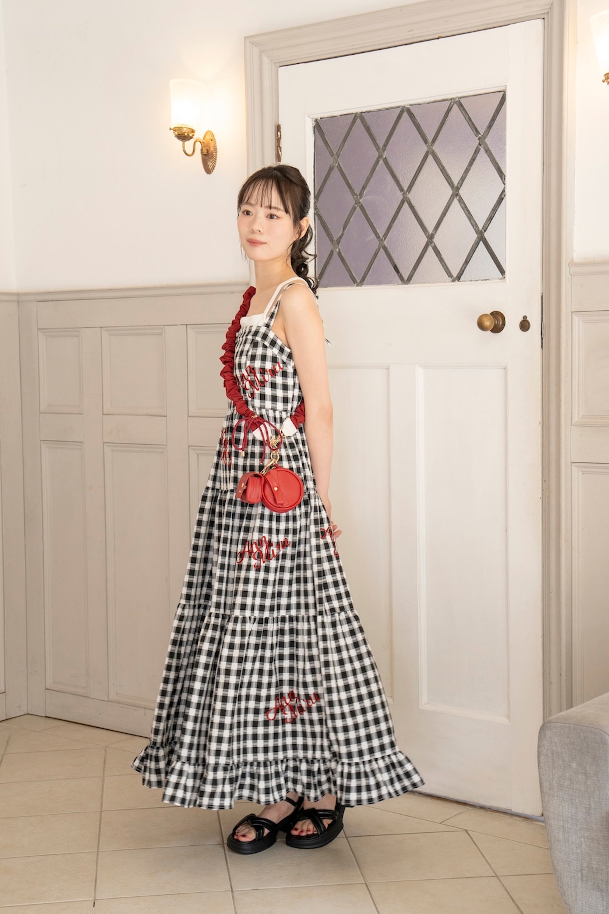 AnnMiru フリルバック マルチショルダーストラップ Annmiru フリルバッグ マルチショルダーストラップセット フリル